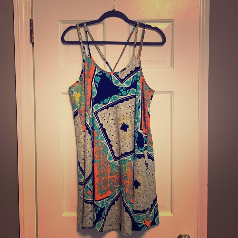 Short sundress with strappy back